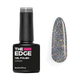 The Edge Nails Silver Glitter Gel Polish