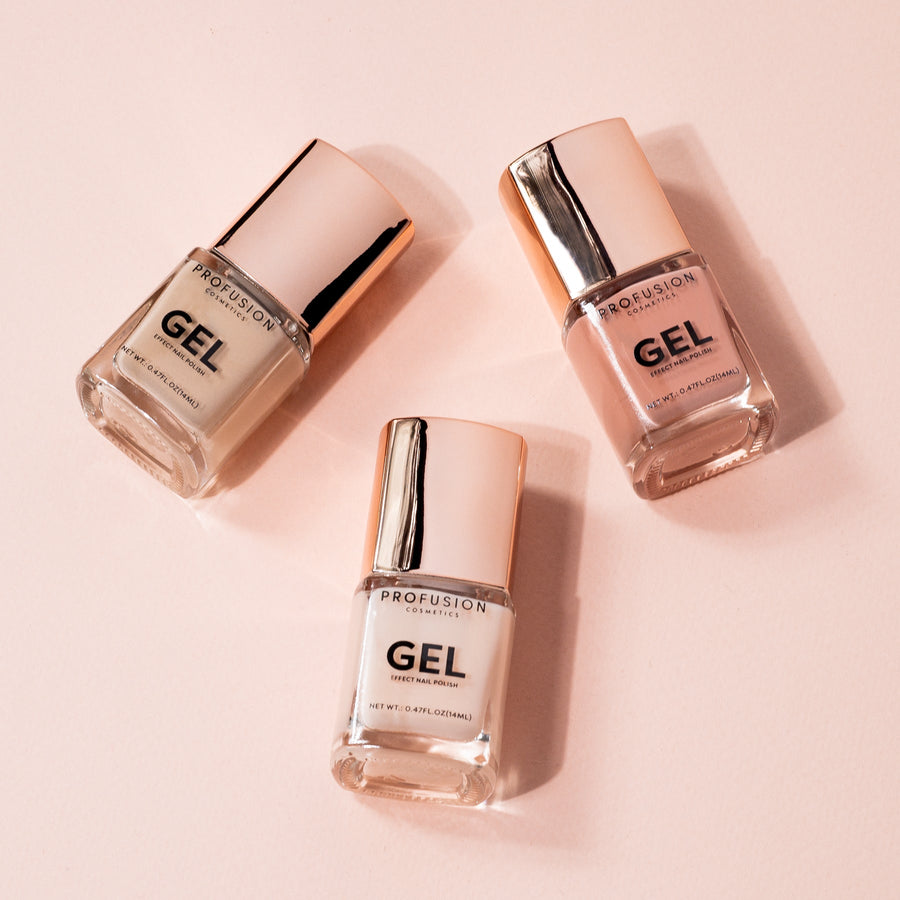 Profusion Go-To Neutrals three-piece nail polish set