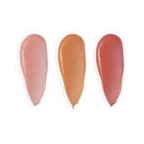 Swatches of the Profusion High Shine Lip Gloss Trio Nudes