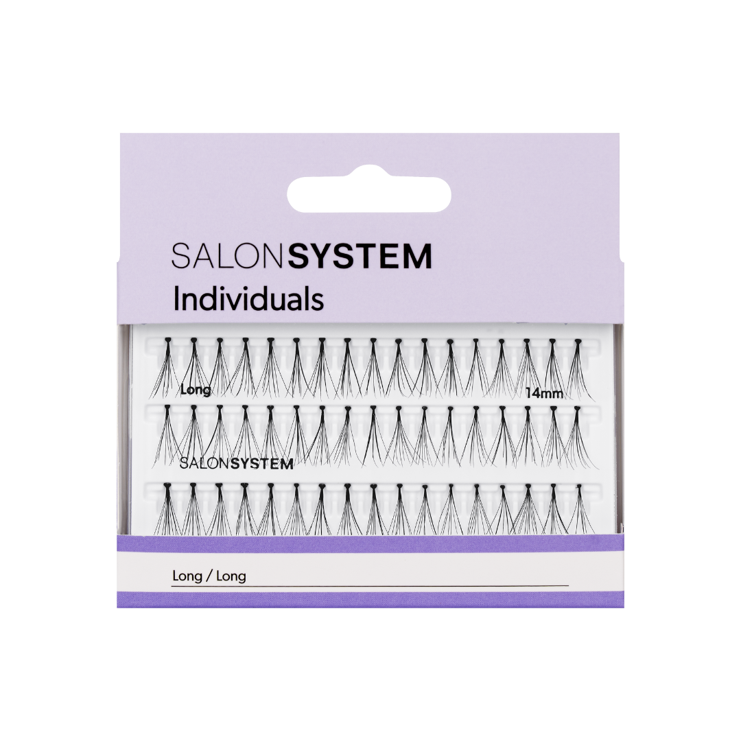 Salonsystem Individual Volume Lashes – Black (51 pcs, Long-Lasting Lash Extensions