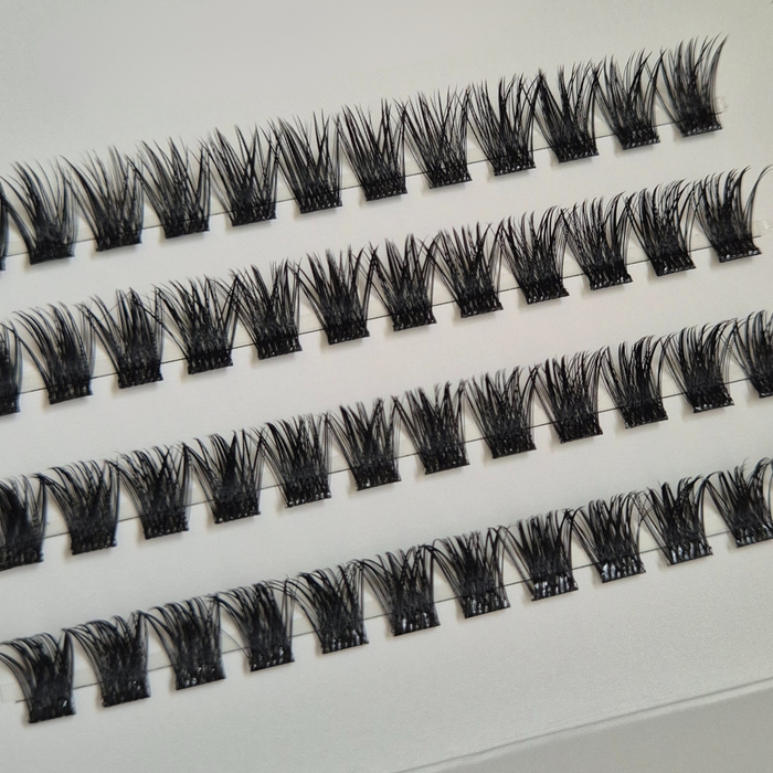 Aucora Feathered Kiss 12mm D-curl cluster lashes