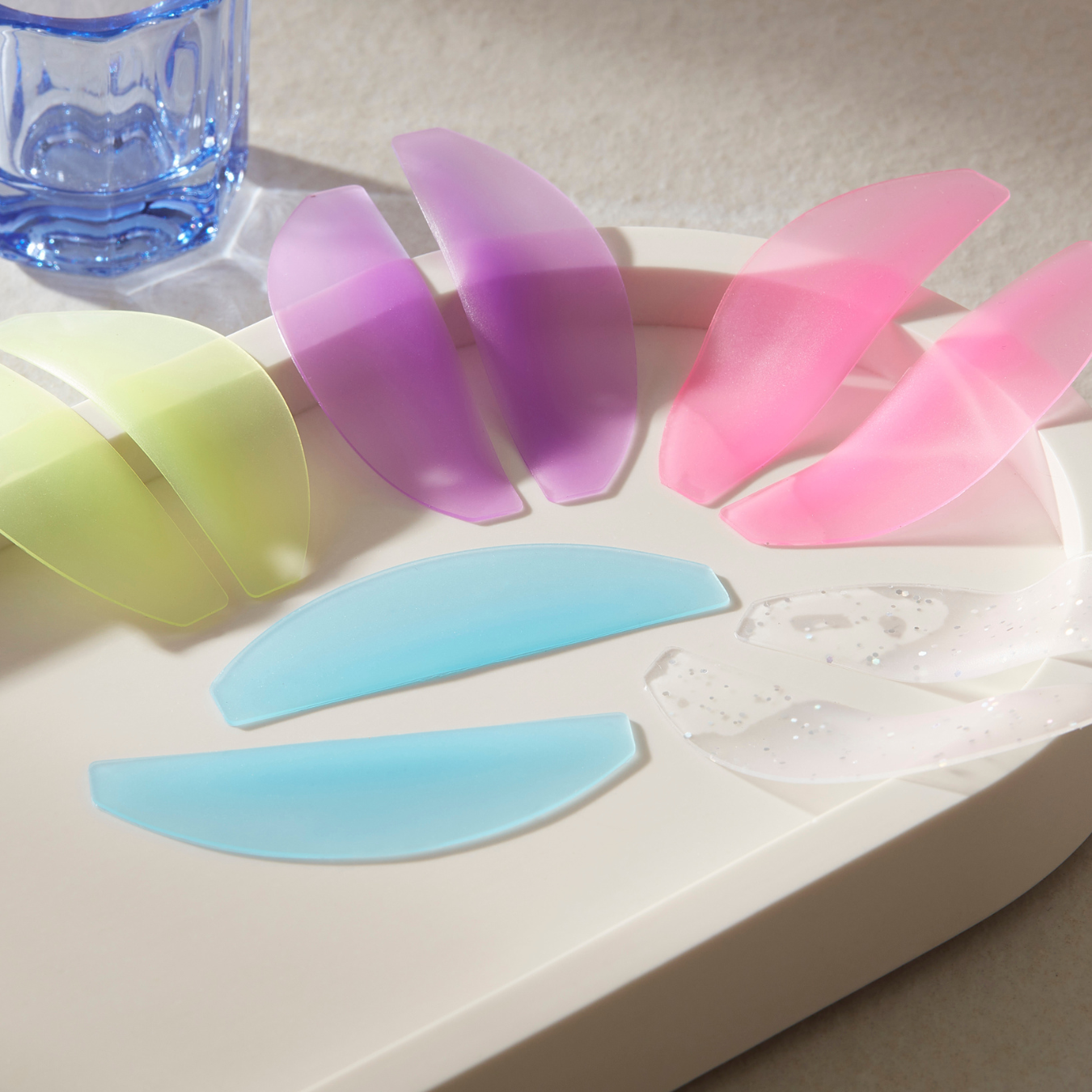 Flat Korean Lash Lift Shields – 7 Colour Options