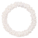 DREAMSILK White Skinny Silk Scrunchie