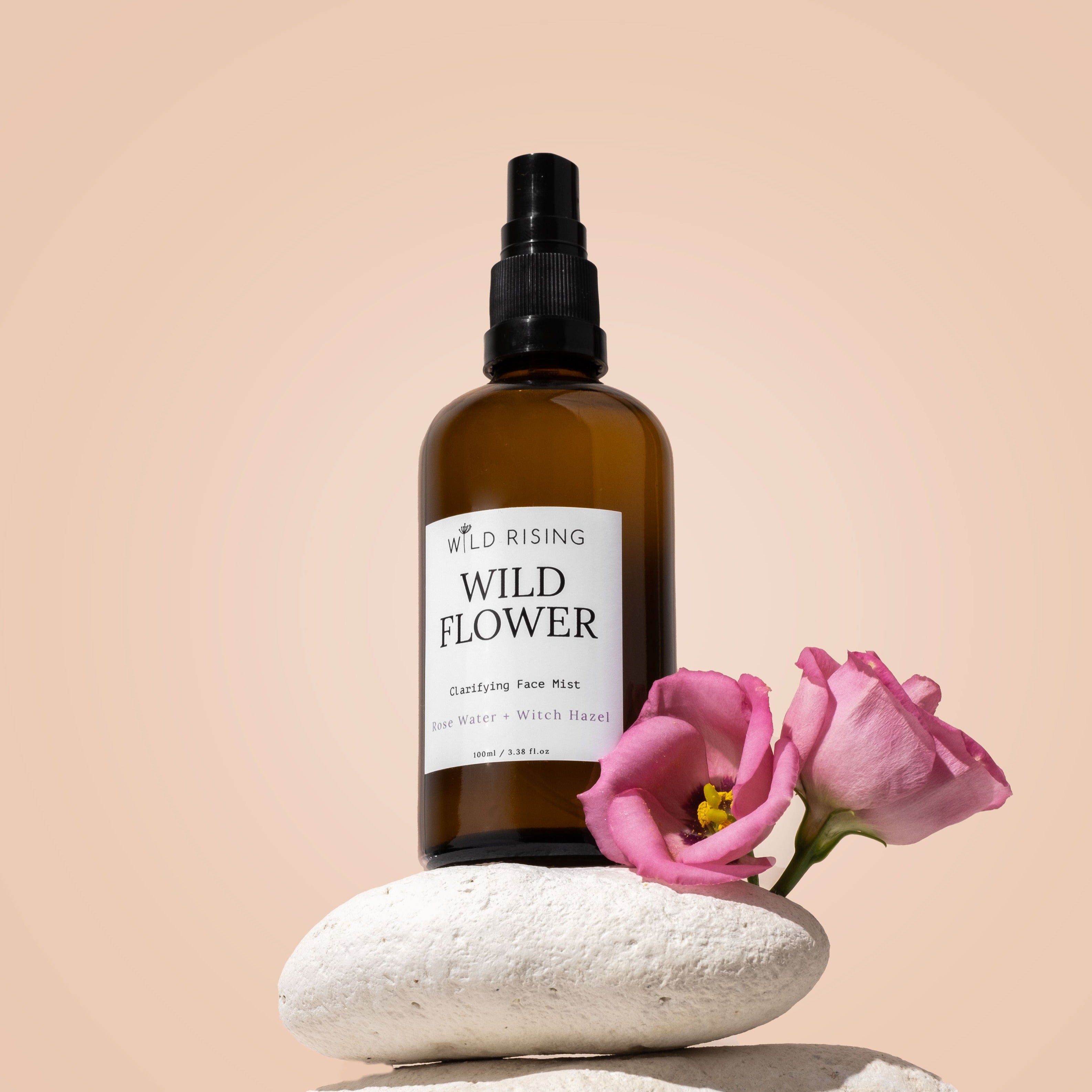 Wild Rising Wild Flower Organic Rose Water Facial Toner