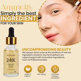 Ammuri 24K Gold Face Serum - Anti-Aging Collagen Booster Dark Circle Treatment