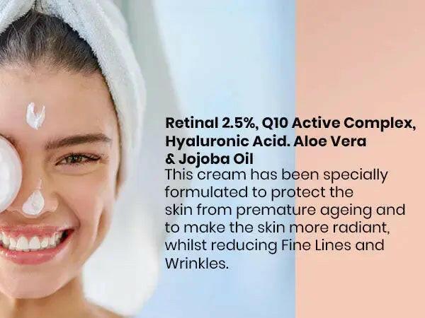 Q10 Face Cream & Retinol 2.5% Night Cream Set | Ammuri