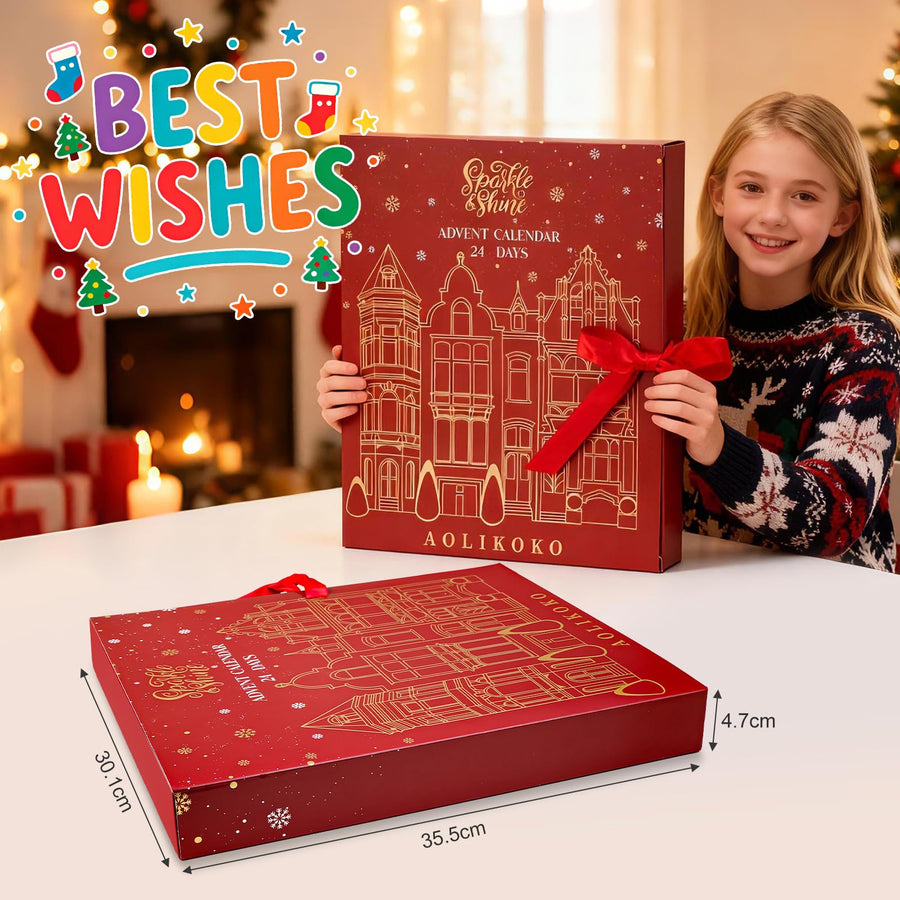 AOLIKOKO makeup advent calendar with highlighter
