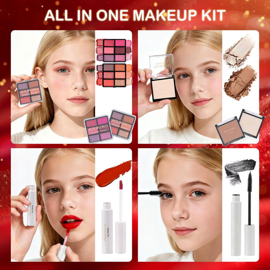 AOLIKOKO 24 days of beauty advent calendar with lipstick