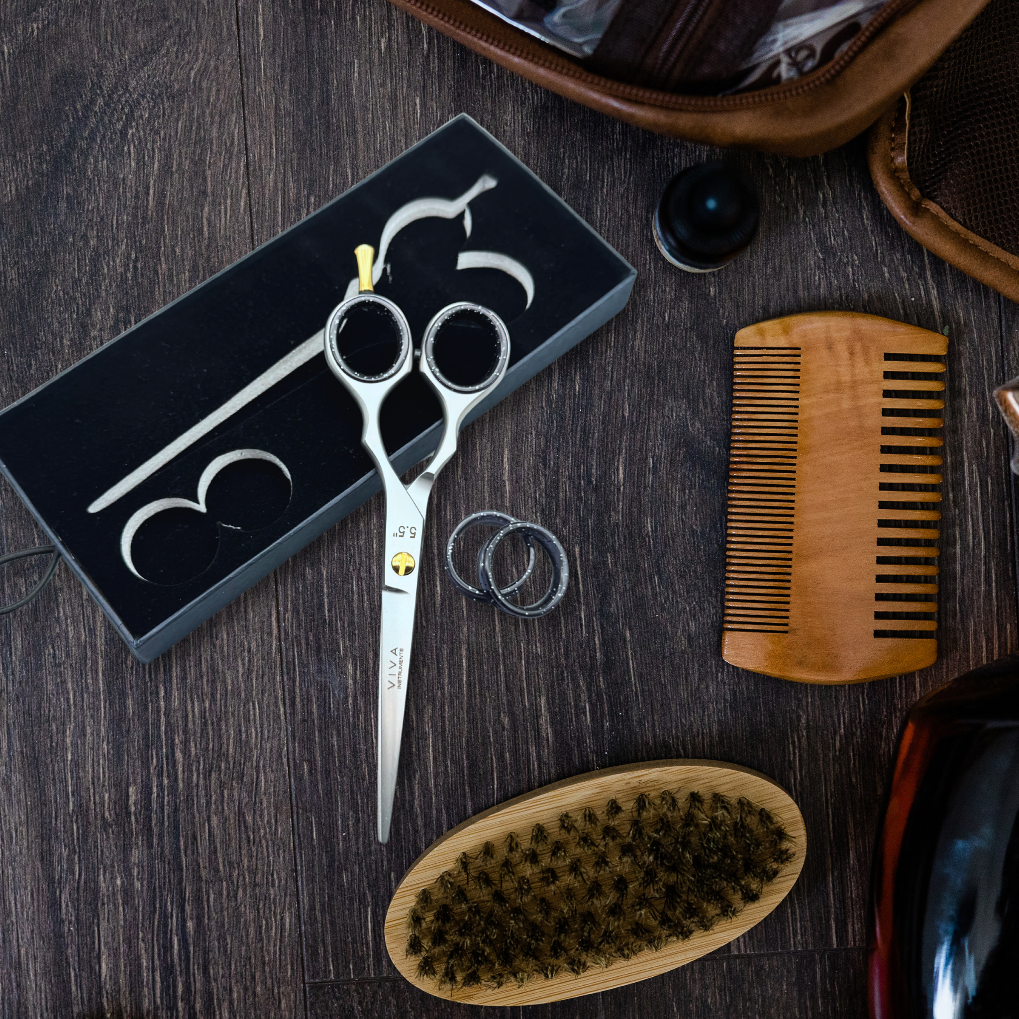 Viva Instruments 5.5” Hair Cutting Scissors – Silver