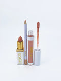 BeePro 3-Piece Lip Kit with Liner, Bullet Lipstick and Liquid Lipstick