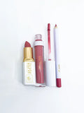 BeePro 3-Piece Lip Kit with Liner, Bullet Lipstick and Liquid Lipstick