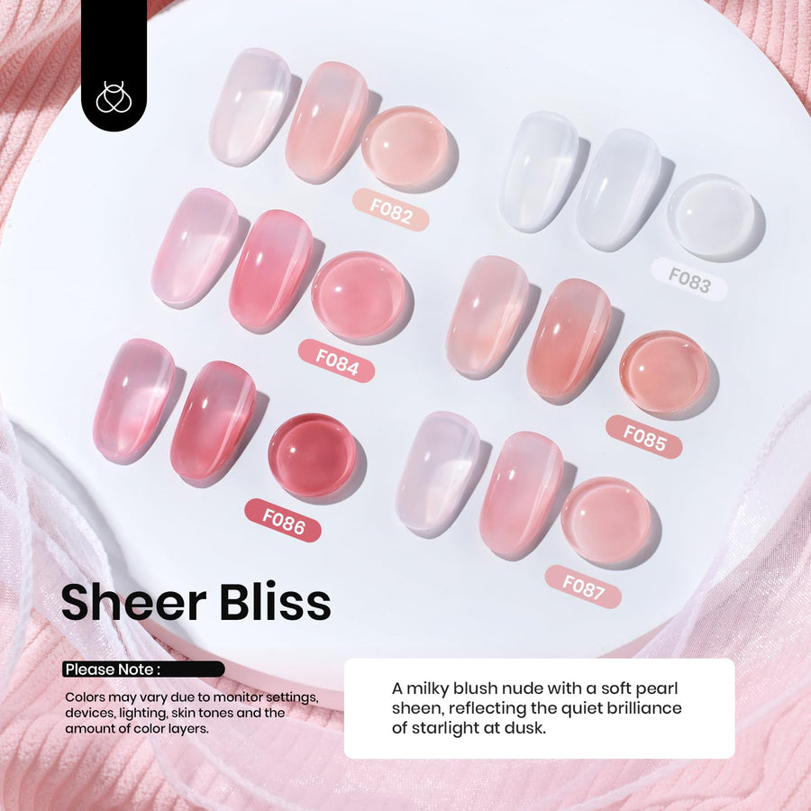 Beetles 5-in-1 rubber base builder gel uses and manicure examples