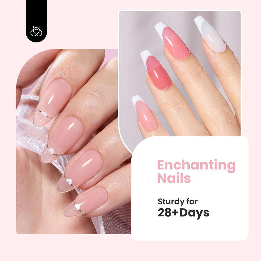 Beetles 7.5ml nude rubber base builder gel bottles and swatches