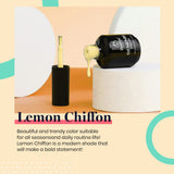 Pastel yellow manicure using Beetles Lemon Chiffon gel polish