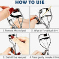 Assorted eyelash curler inserts for replacement use