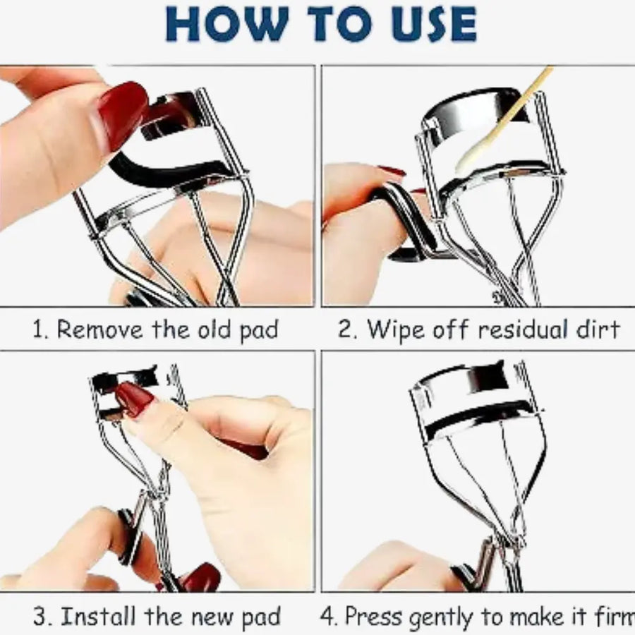 Assorted eyelash curler inserts for replacement use