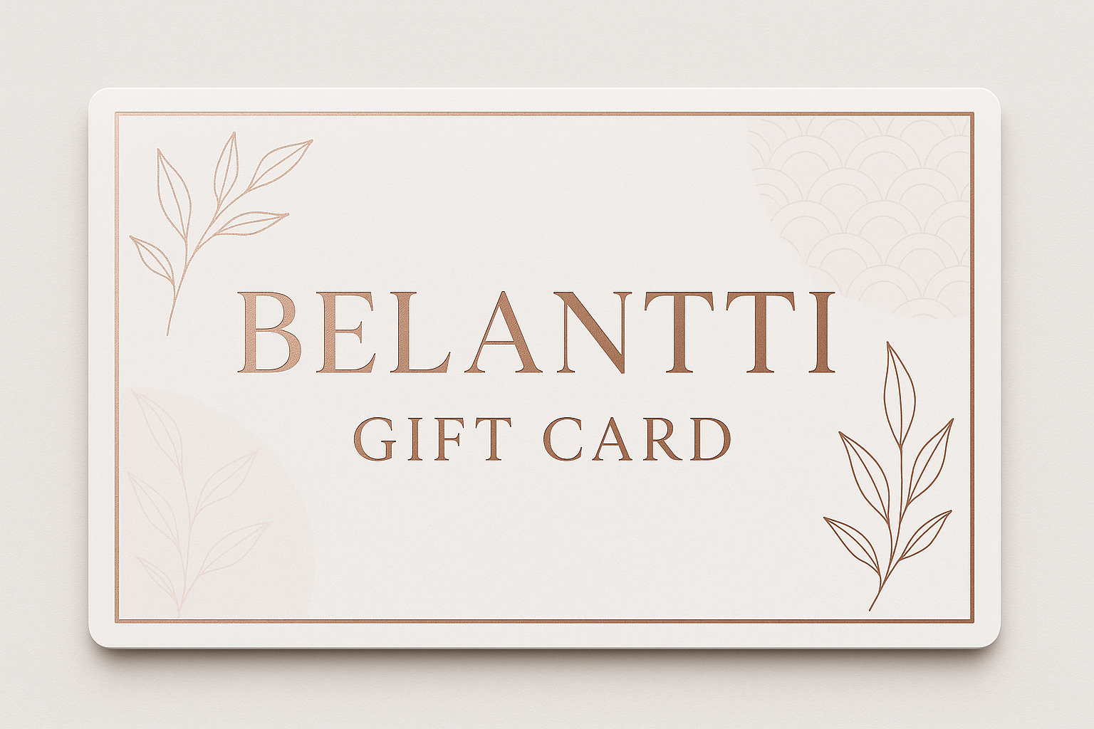 Belantti Gift Card Design