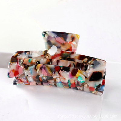 Patterned Acetate Hair Clip – product view 7