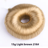 Light brown donut hair bun shaper 15g