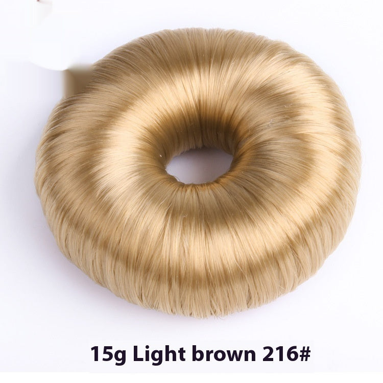 Light brown donut hair bun shaper 15g