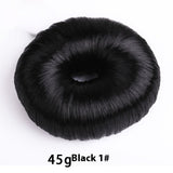 Black donut hair bun shaper 45g