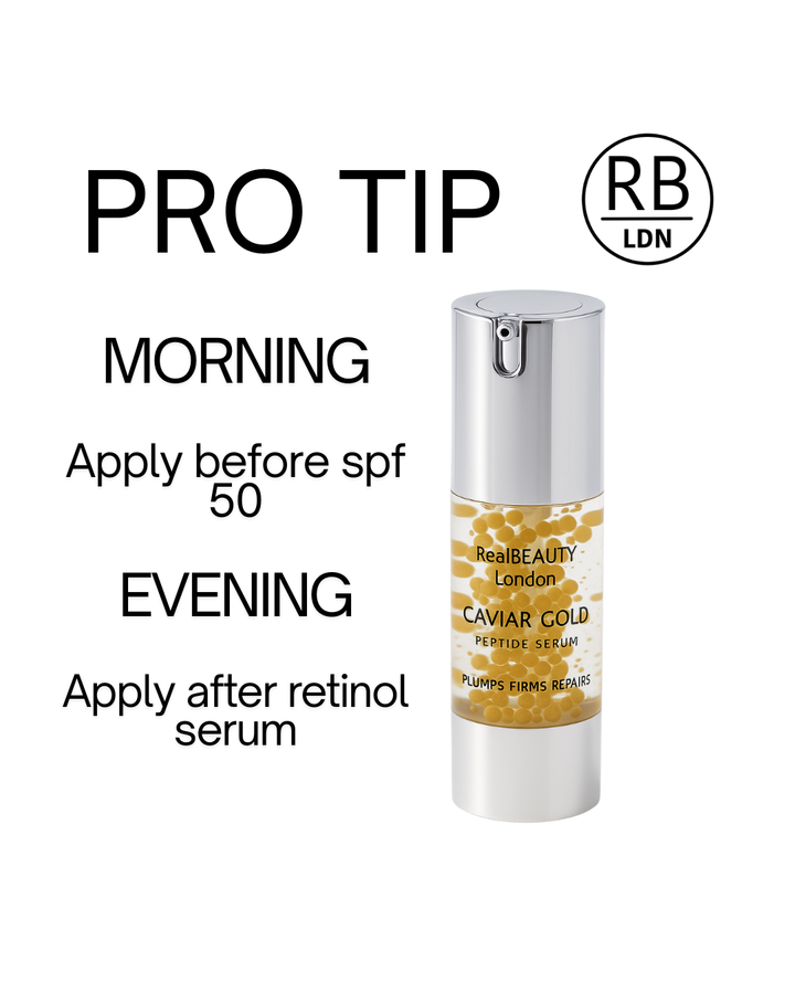 Real Beauty London Caviar Gold Peptide Serum