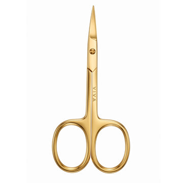 Viva Instruments Gold Edition 9.5cm Curved Cuticle Scissors