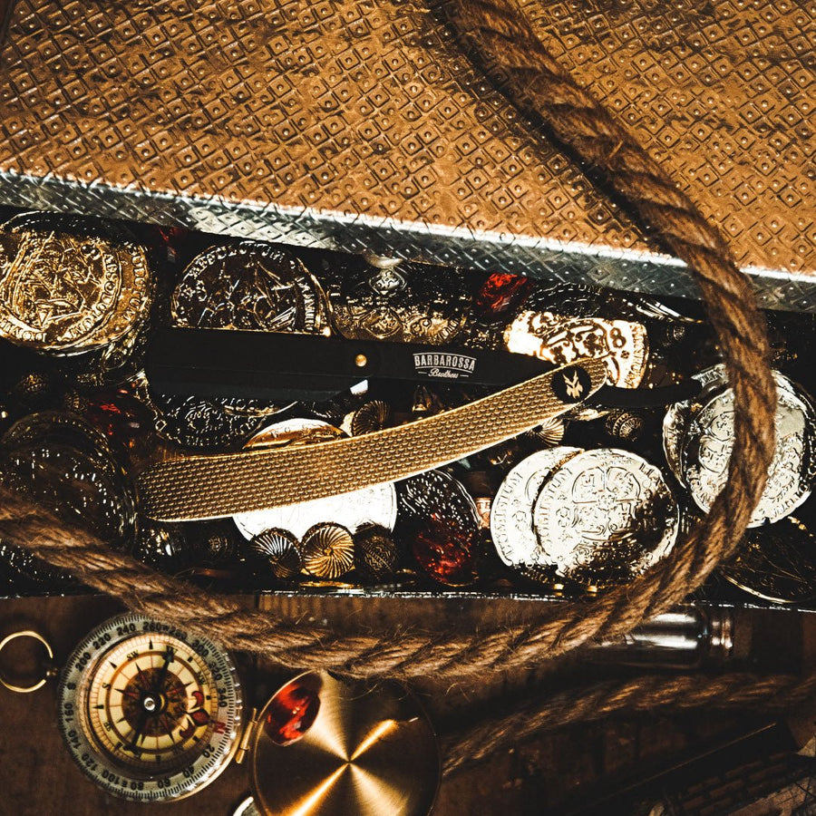 Barbarossa Brothers Jolly Roger Razor 24k Gold