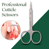 VIVA Instruments Curved Cuticle Nail Scissors 9.5cm