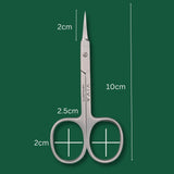 VIVA Instruments Curved Cuticle Nail Scissors 9.5cm
