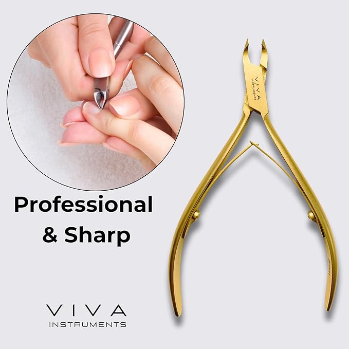 Cuticle Nipper Gold - 3mm Double Spring