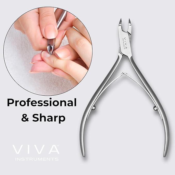 Cuticle Nipper Silver - 3mm Double Spring