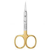 Viva Instruments 9.5cm Curved Cuticle Scissors Half Gold Finish
