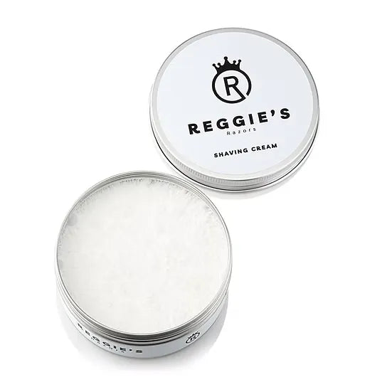 Reggie's Razors traditional shaving cream with cedarwood, bergamot and sage – product image 2