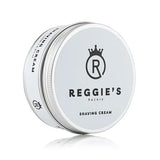 Reggie's Razors traditional shaving cream with cedarwood, bergamot and sage