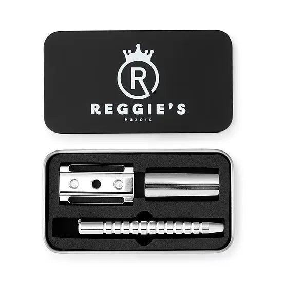 Reggie's Saturn safety razor presentation