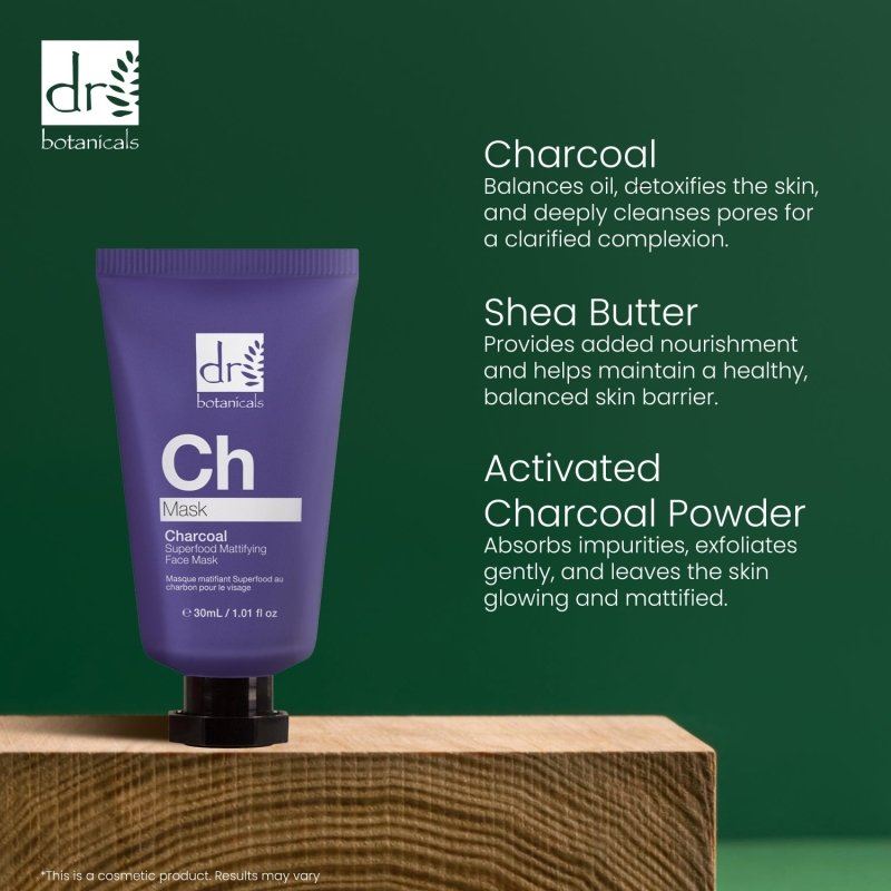 Dr Botanicals Charcoal Superfood Mattifying Face Mask