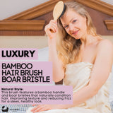 Eco Bath London Bamboo Hair Brush with Boar Bristles