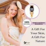 Eco Bath London Bamboo Hair Brush with Boar Bristles