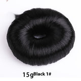 Black donut hair bun shaper 15g