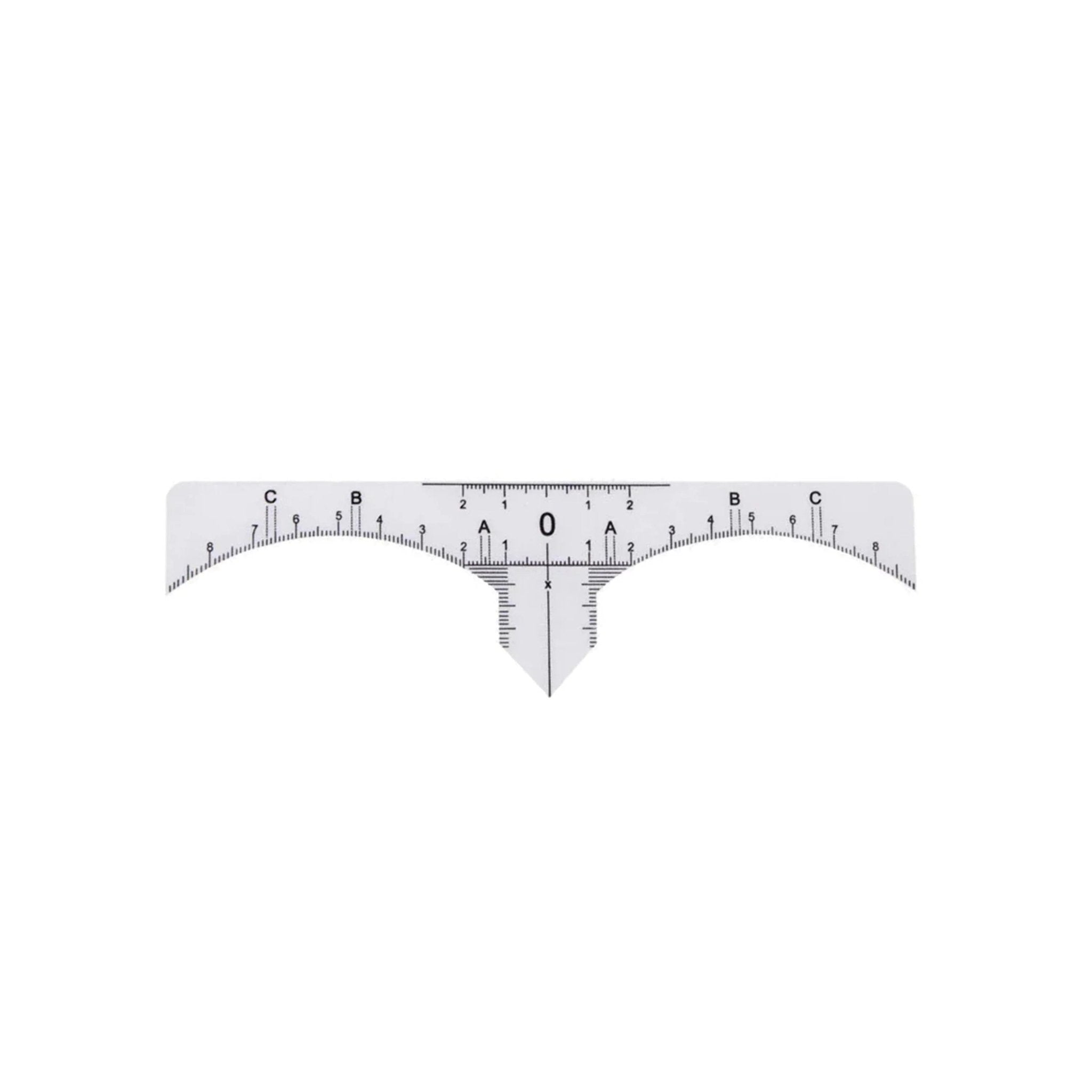 Eyebrow Measuring Ruler Stickers – Disposable 25 Pack