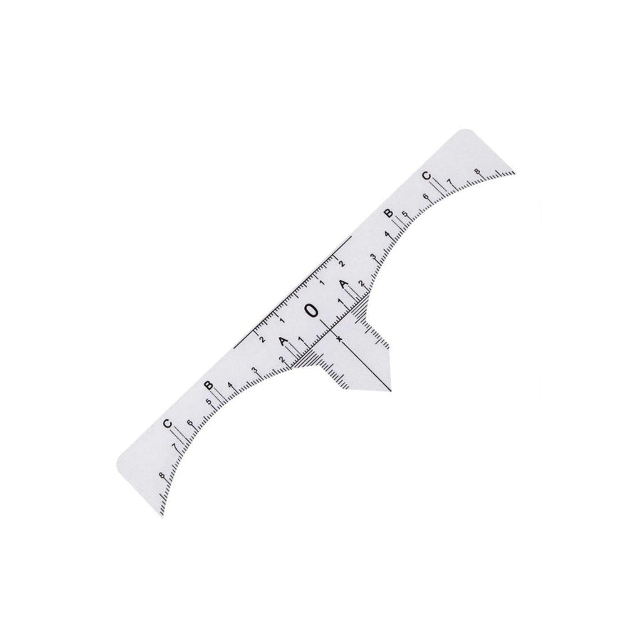 Eyebrow Measuring Ruler Stickers – Disposable 25 Pack