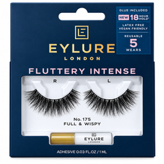 Eylure Fluttery Intense No. 175 False Eyelashes + Adhesive 1ml