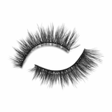 Eylure Luxe Velvet Noir Starlight layered matte black lashes detail