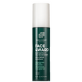 Green bottle of 'Face Award' moisturizer with a white cap on a white background