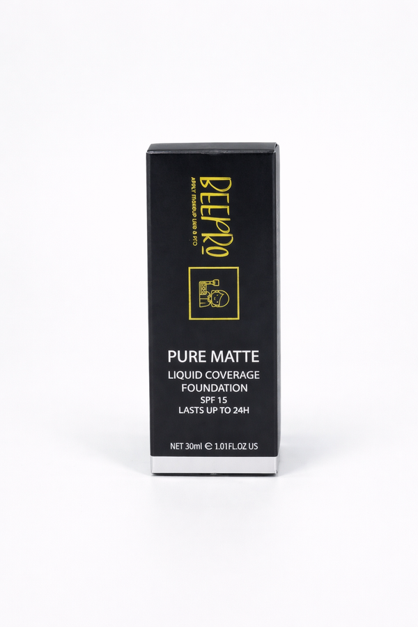 BeePro Cosmetics Pure Matte Liquid Coverage Foundation 30ml
