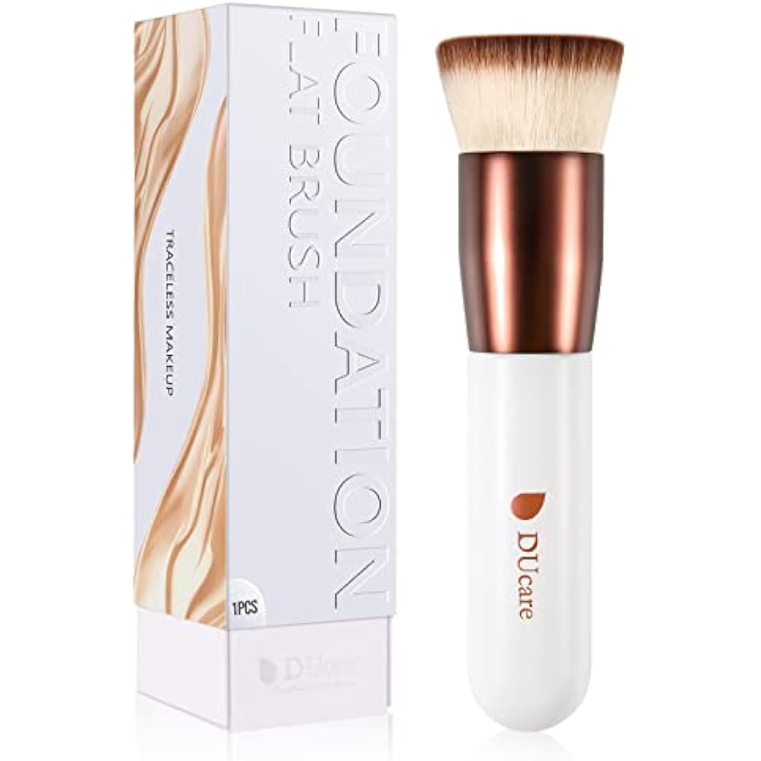 DUcare flat top kabuki foundation makeup brush for liquid and cream foundation