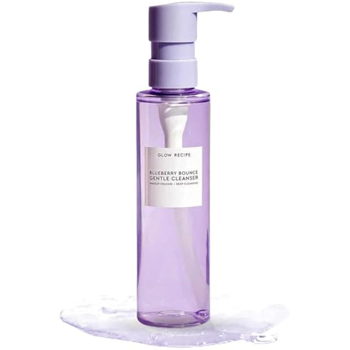 glow recipe blueberry bounce cleanser hydrating foaming face wash aha