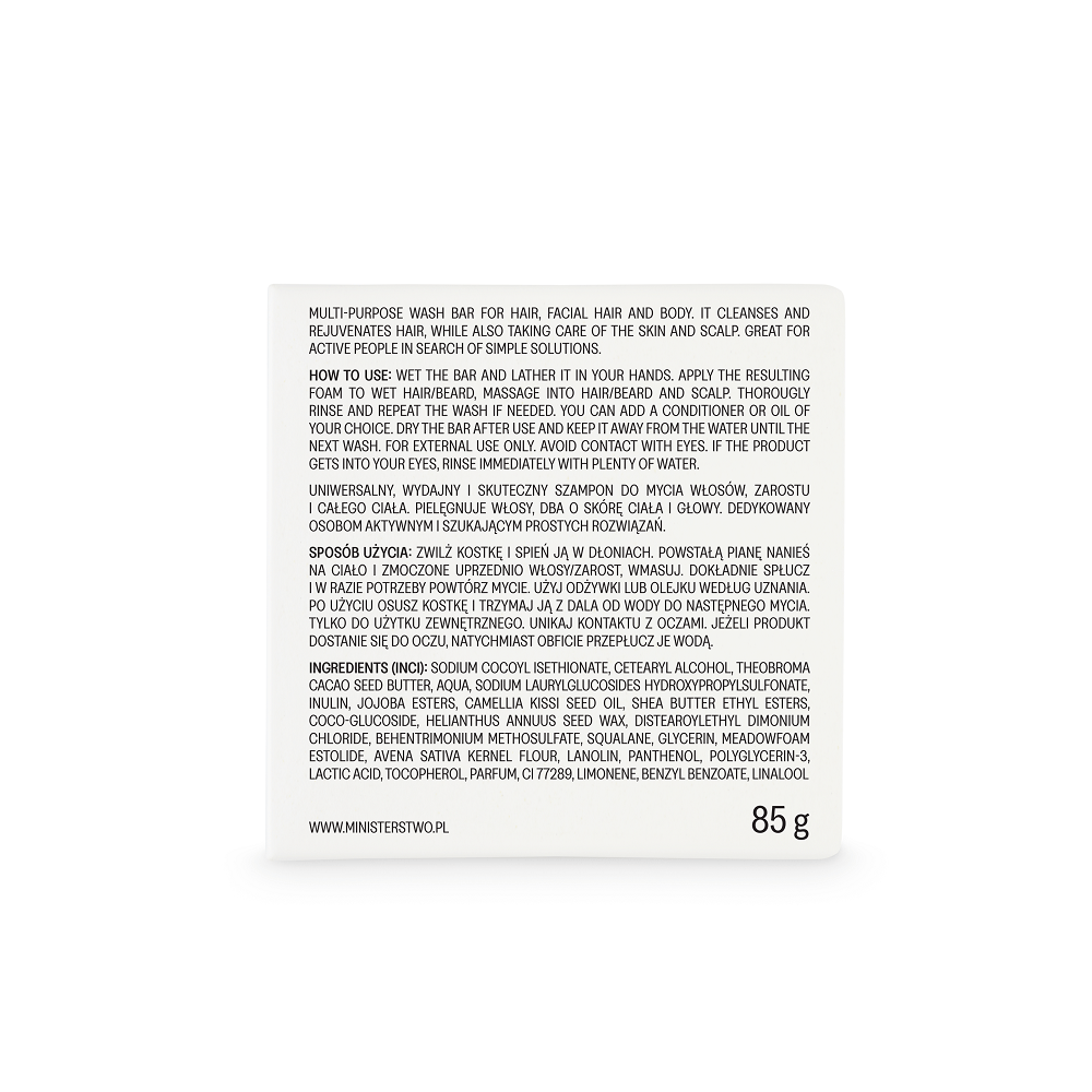 Green tea washing bar for body, hair, and beard with packaging on a white background