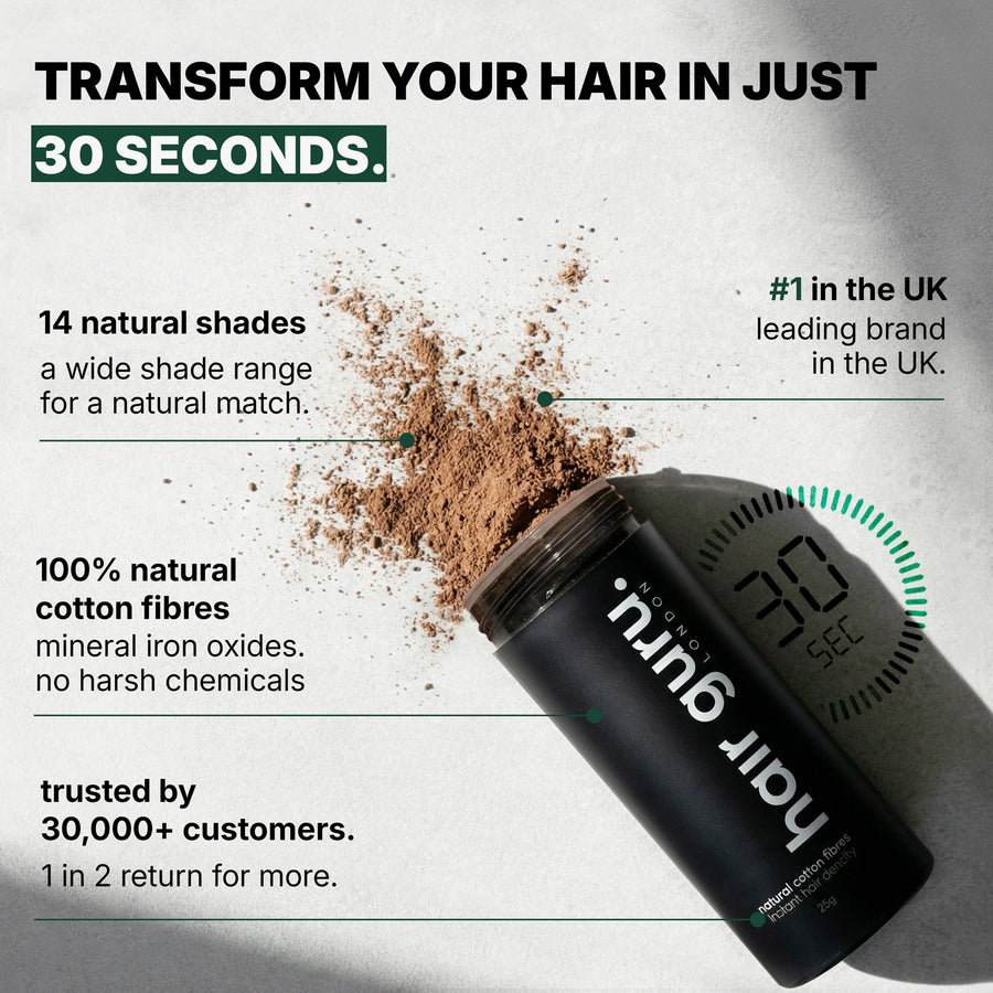 Hair Guru London Natural Cotton Hair Fibres 28g